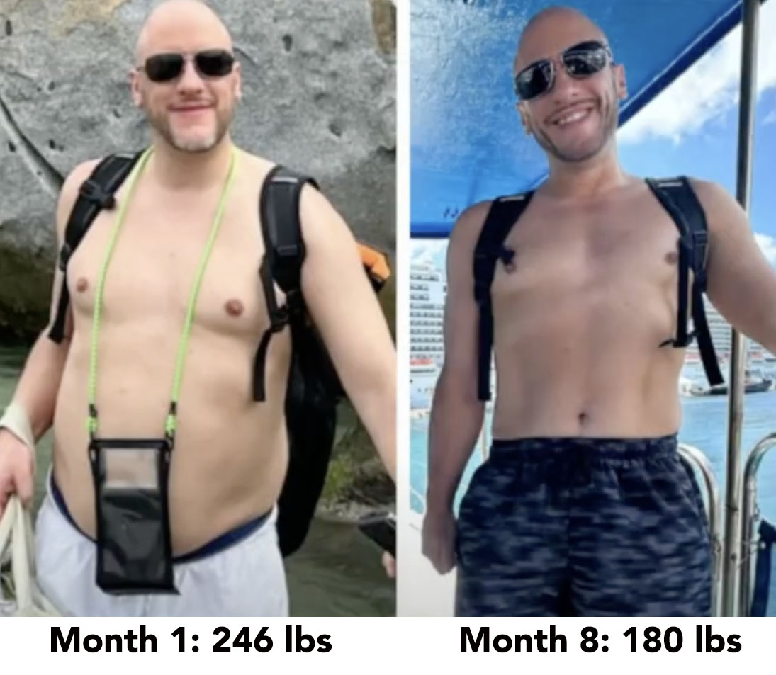 66 pound fat loss body transformation